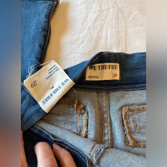 Free People We the Free Bella Moto Mid Rise Skinny Jean Size 29, NWT - Picture 7 of 7